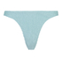 Høykuttet Bikini Underdel Crinkle, Blå