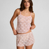 Short Allover Lace, Rosa