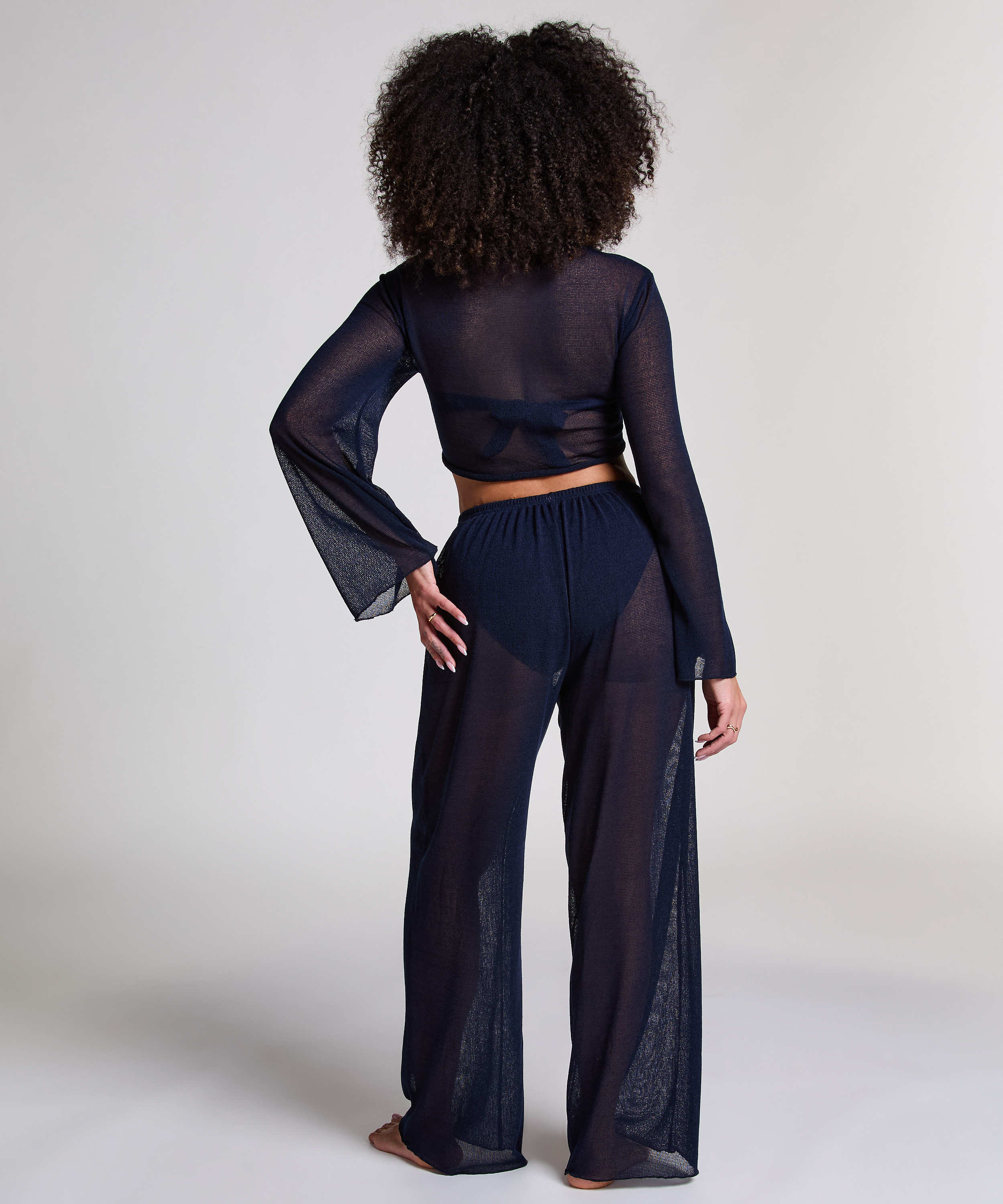 Strand Strikketopp, Blå, main