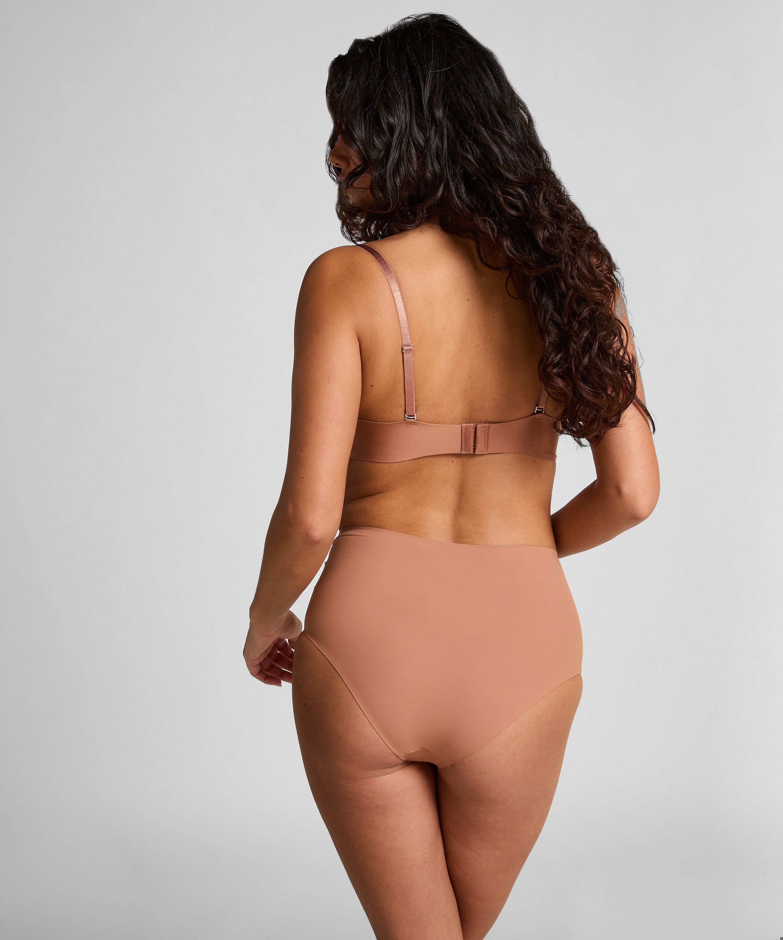 Vattert bh met bøyle stroppeløs Jane, Brun, main