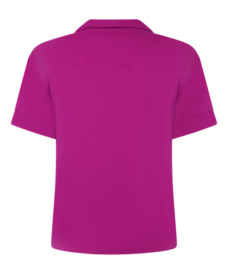 Essential kortermet jakke i jerseystoff, Rosa