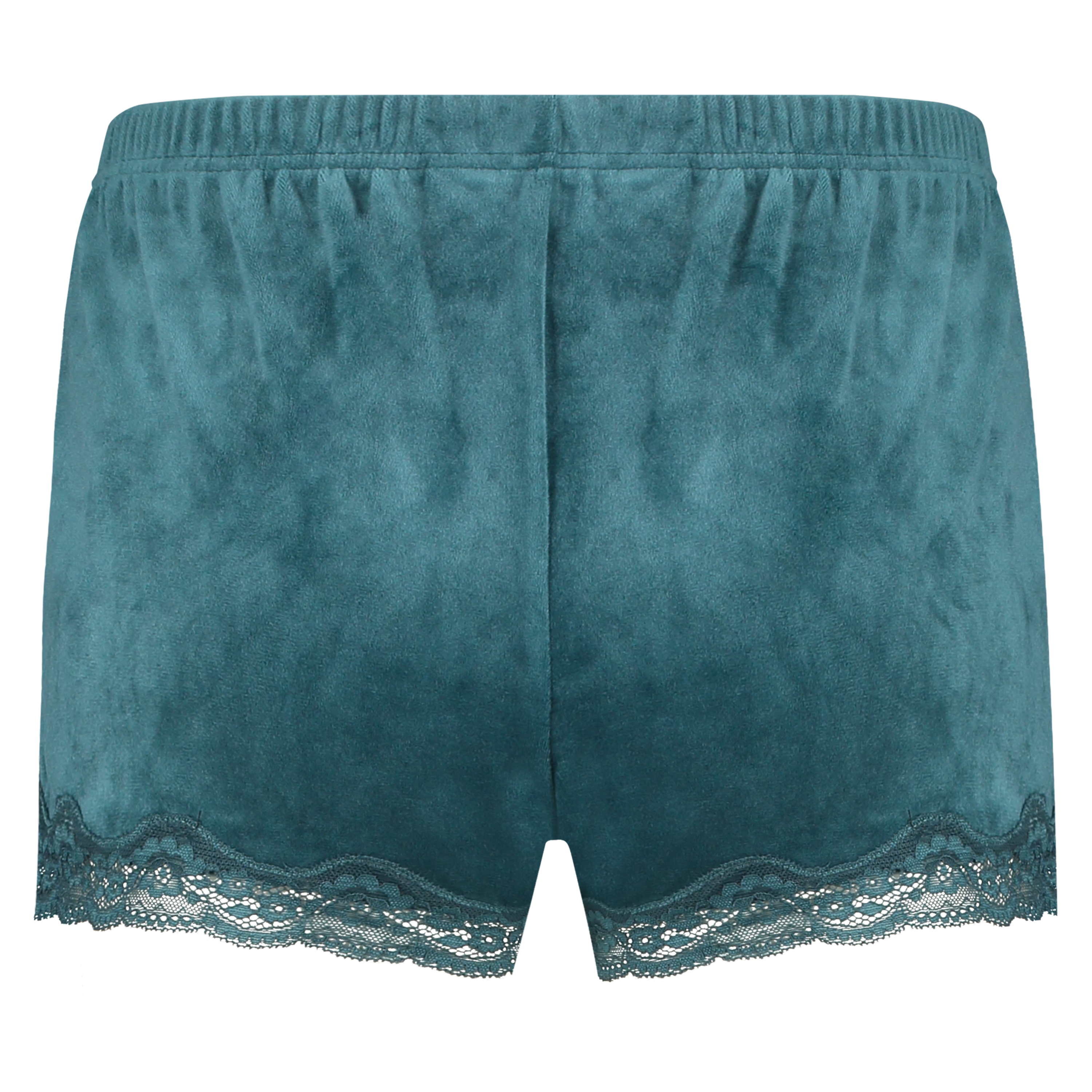 Velvet lace shorts, Blå, main