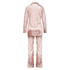 Boyfriend Crushed Velvet Pyjamas, Rosa