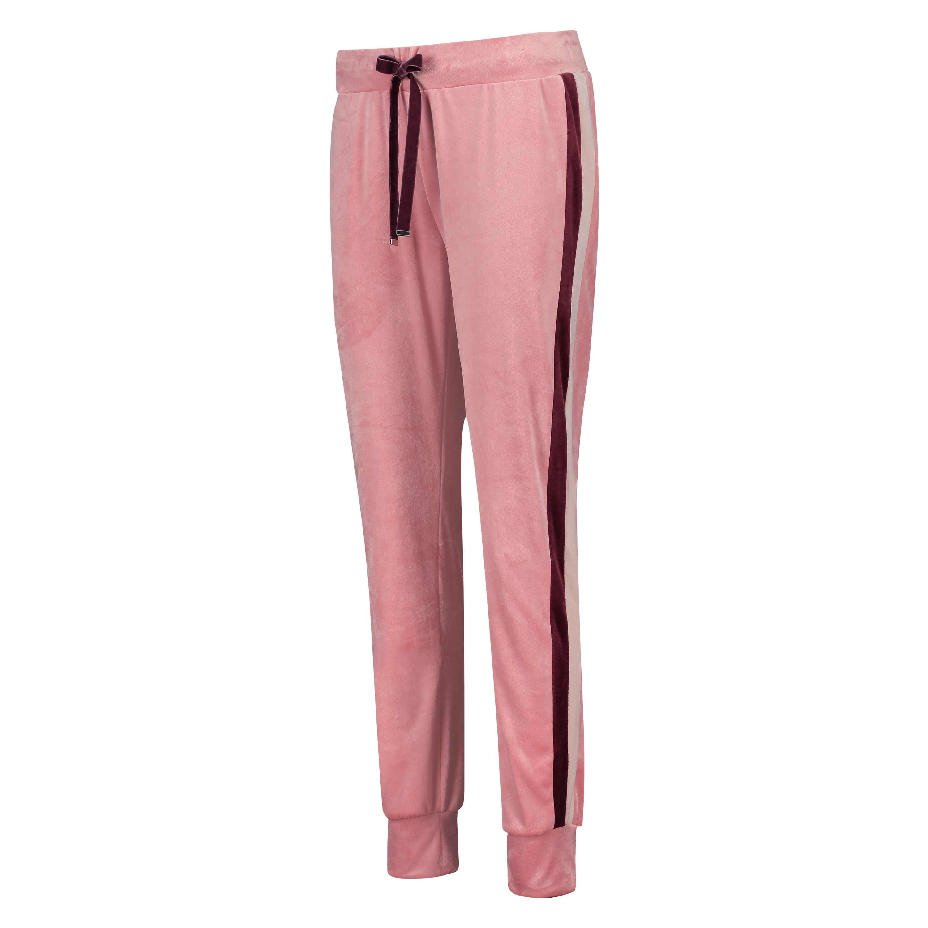 Velvet Jogging Pants, Rosa, main
