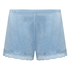 Shorts i blondevelur, Blå