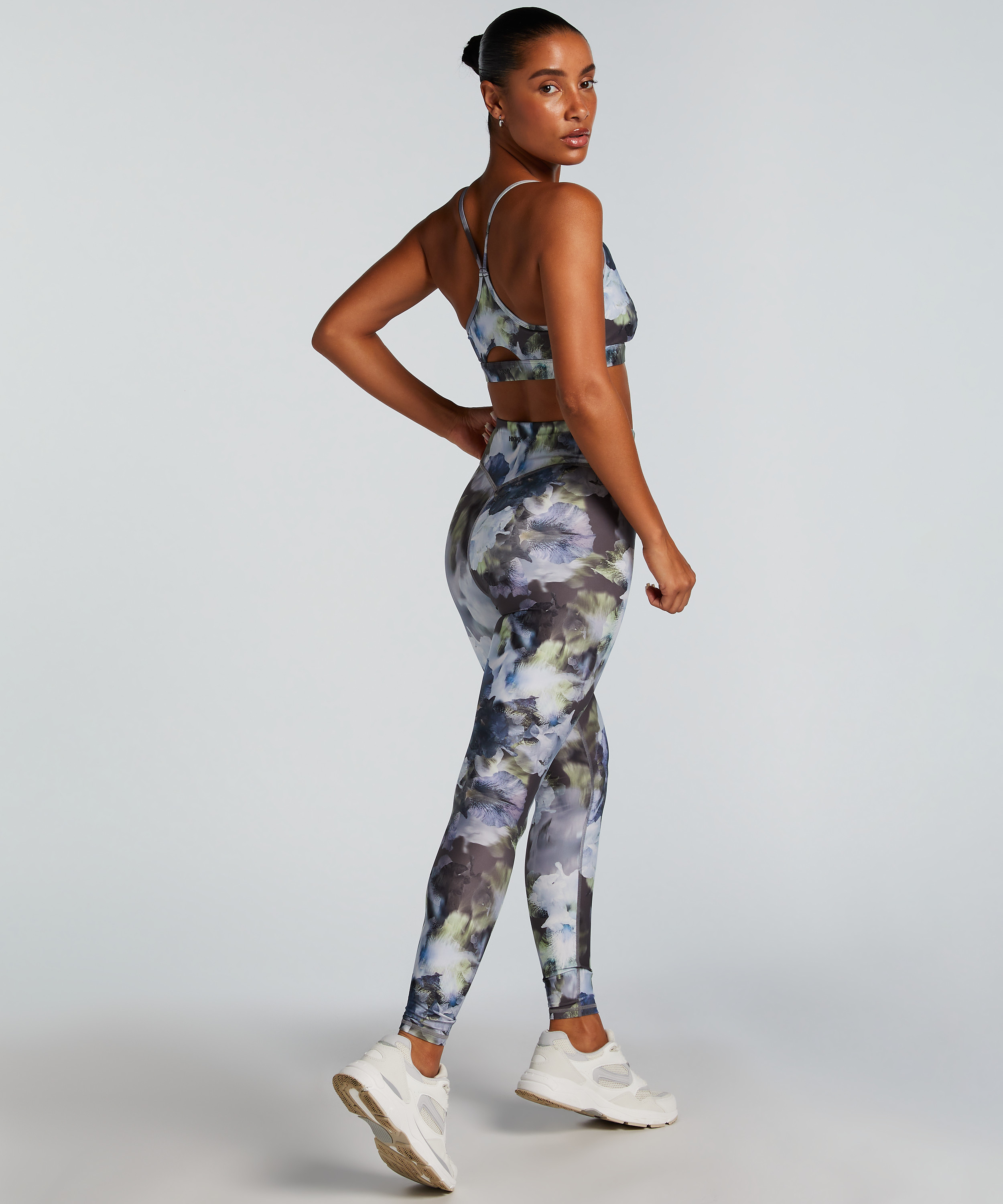 HKMX leggings med høy midje, Grå, main