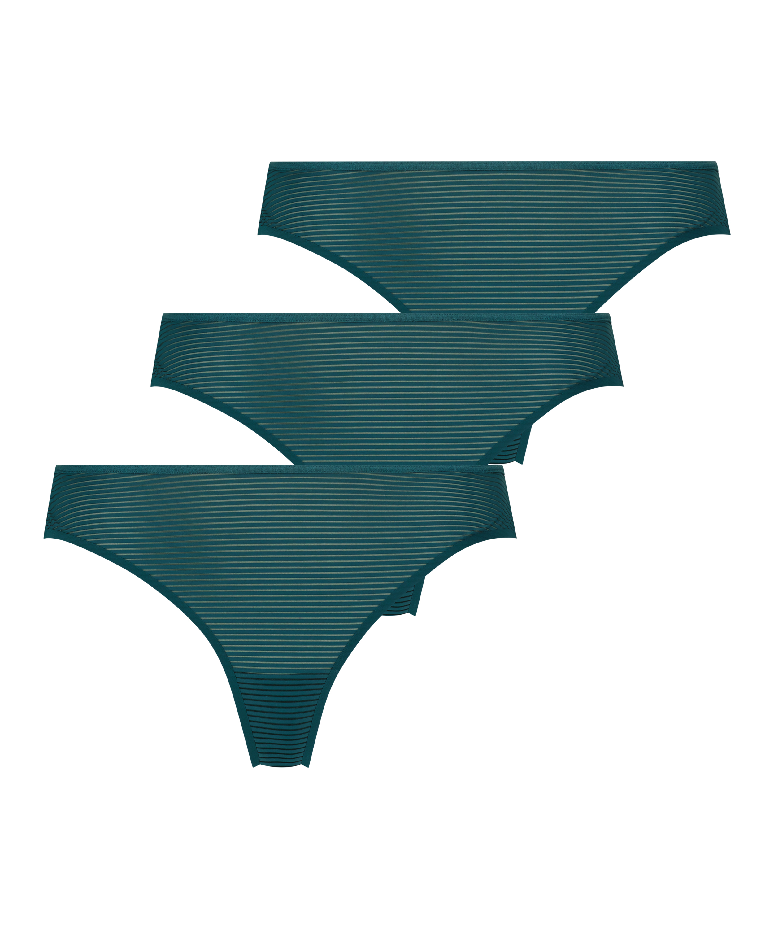 3-pakning med usynlige G-strengtruser, Grønn, main