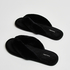 Slippers Velours fur, Svart