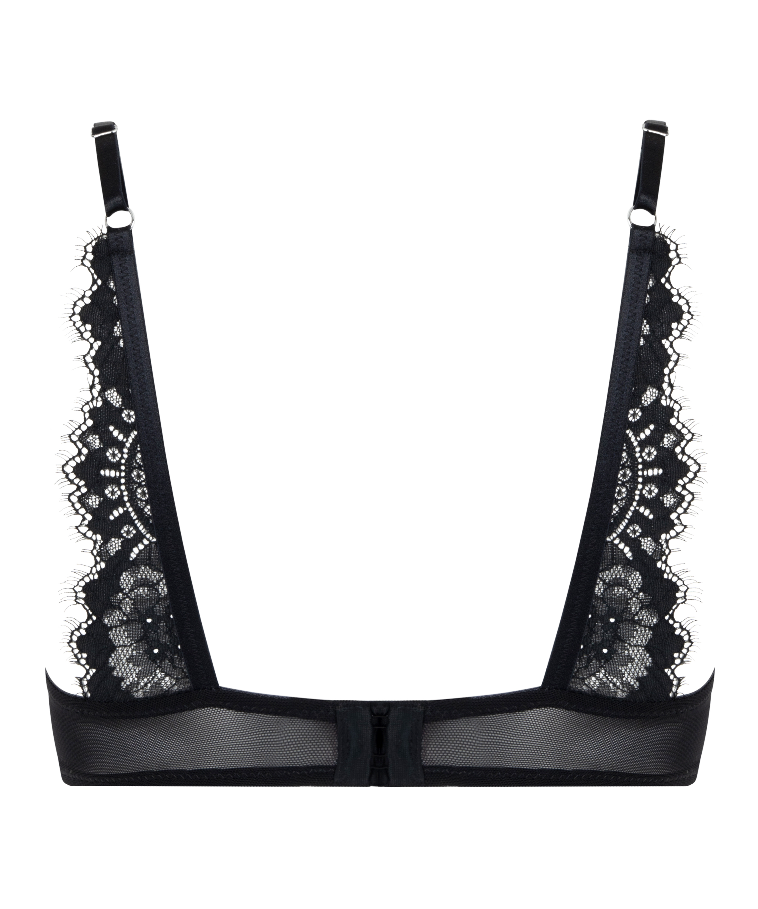 Vattert bh med bøyle Mirabella, Svart, main
