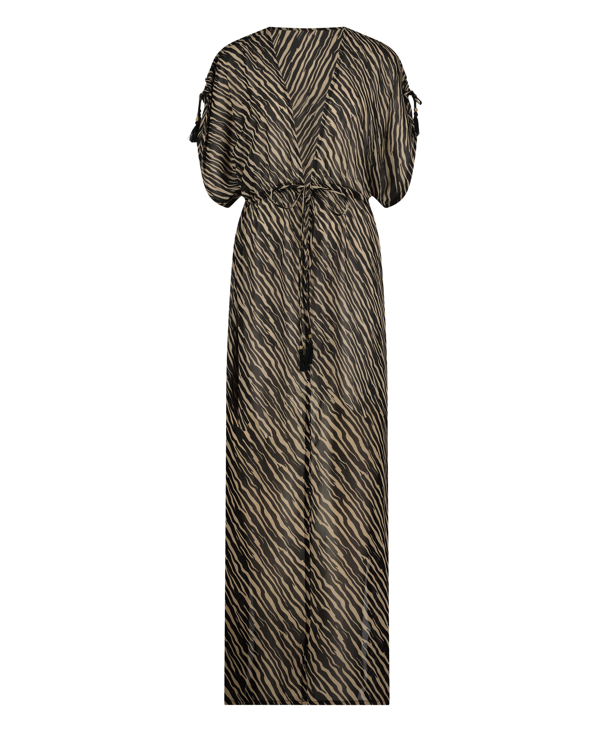 Flortynn kimono, Svart, main