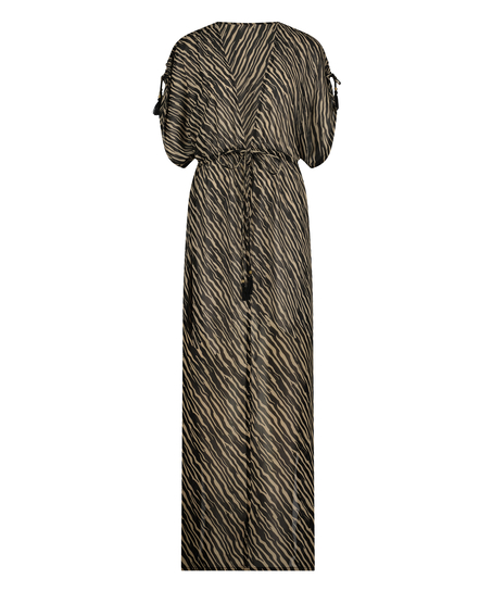 Flortynn kimono, Svart