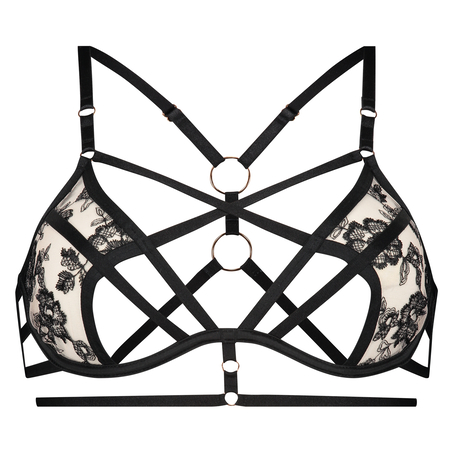 Dahlia spile-BH uten polstring, Svart