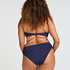 Vattert pushup-bikinitopp med bøyle Kai, Blå