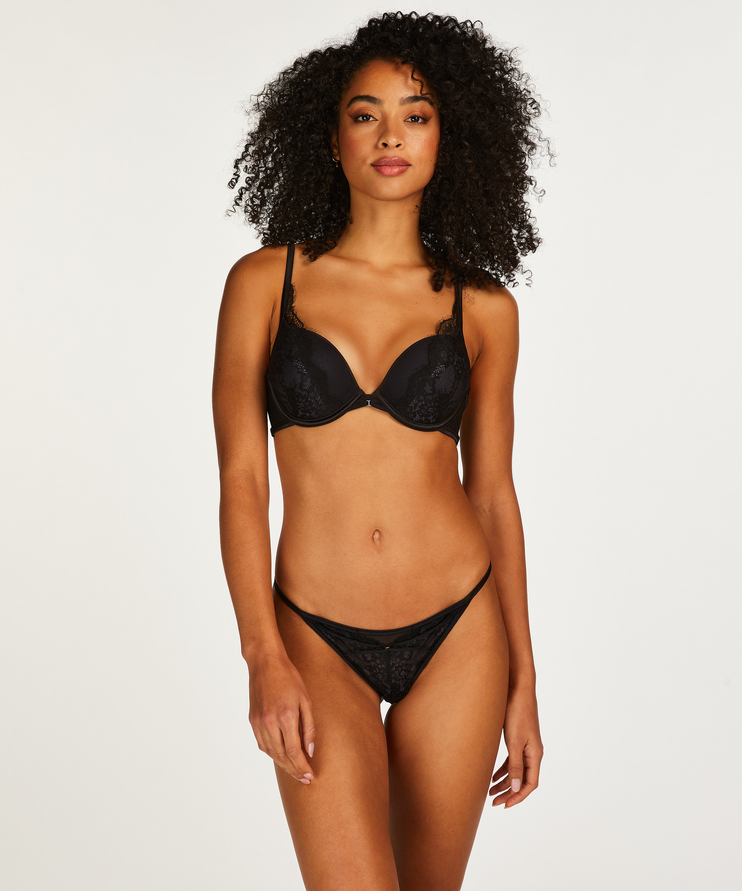 Elissa vattert maksimerende BH med bøyle, Svart, main