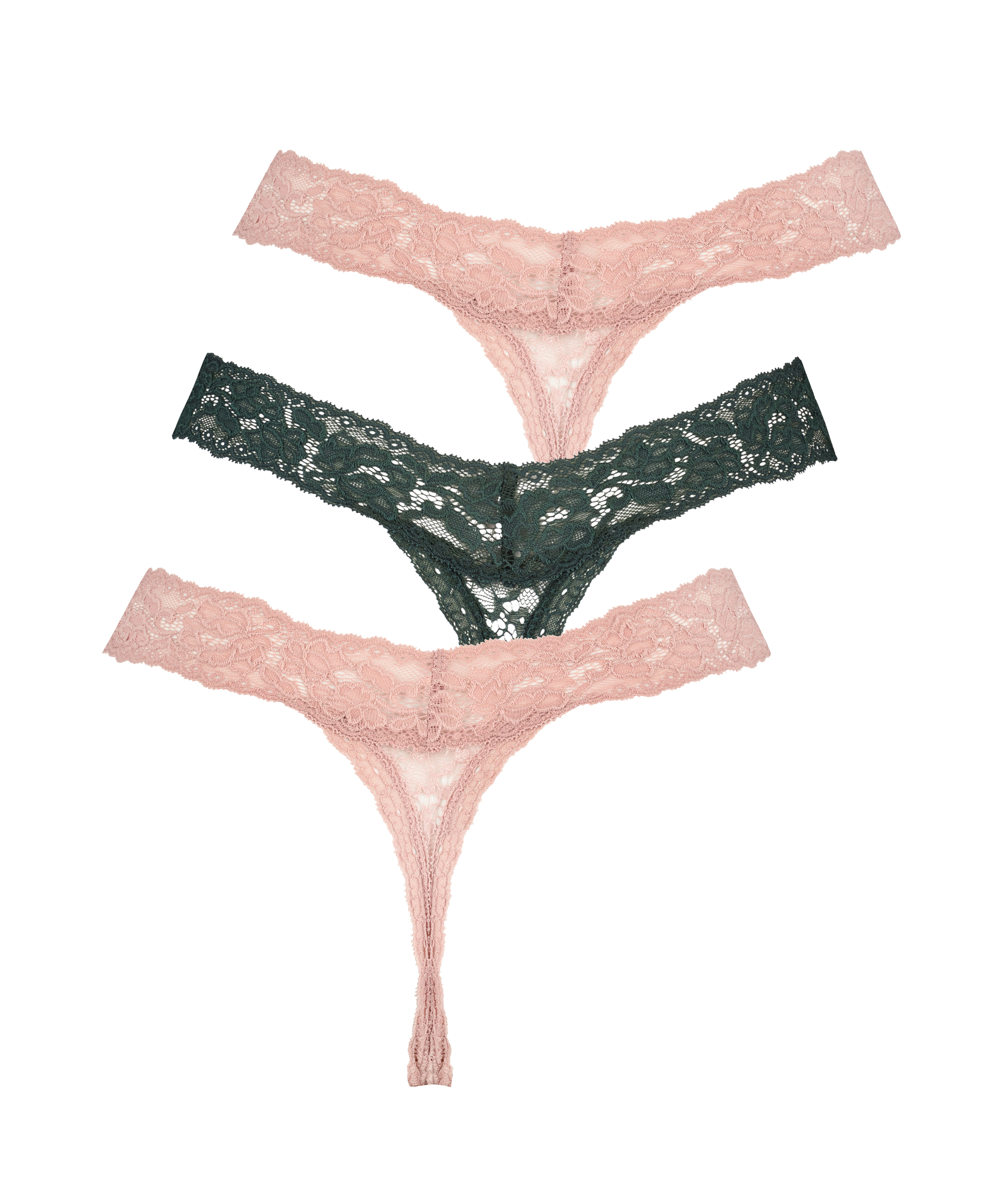 3-pakning g-streng Madison, Rosa, main