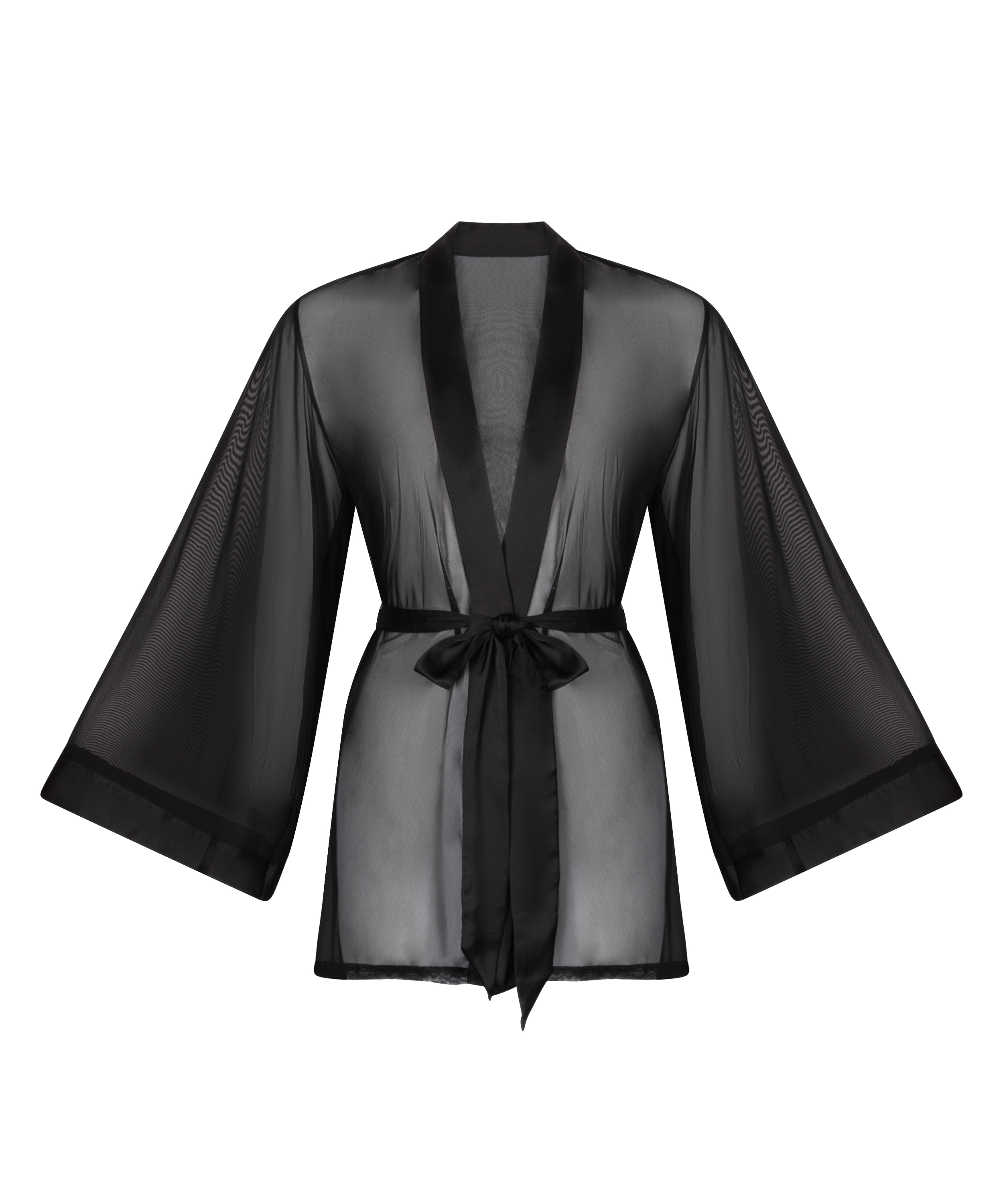 Kimono Maxime Tulle, Svart, main