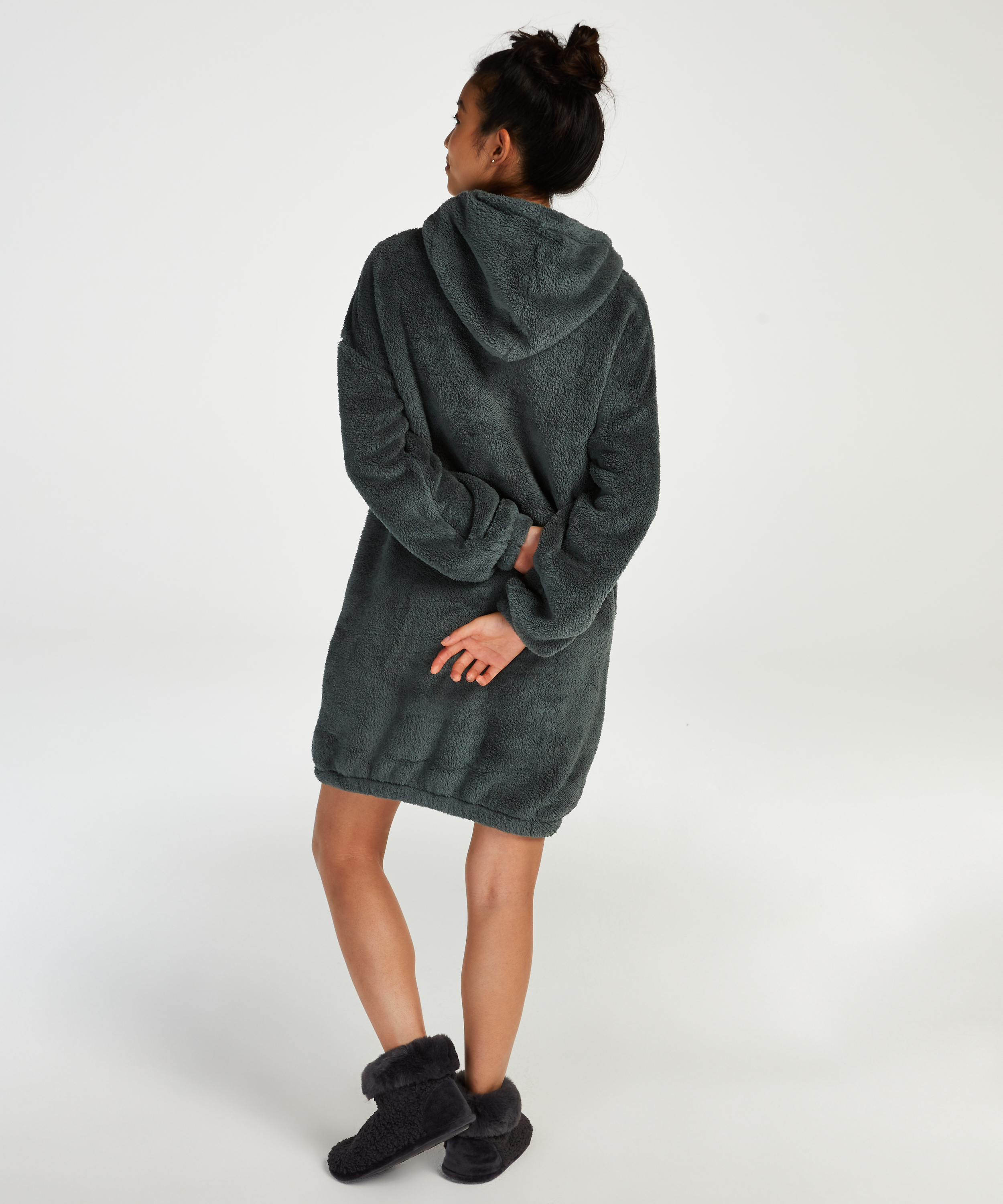 Kose fleece kjole, Gr&oslash;nn, main
