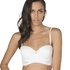 Padded longline underwired bra Rose, Hvit