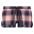 Checked Twill Shorts, Bl&aring;