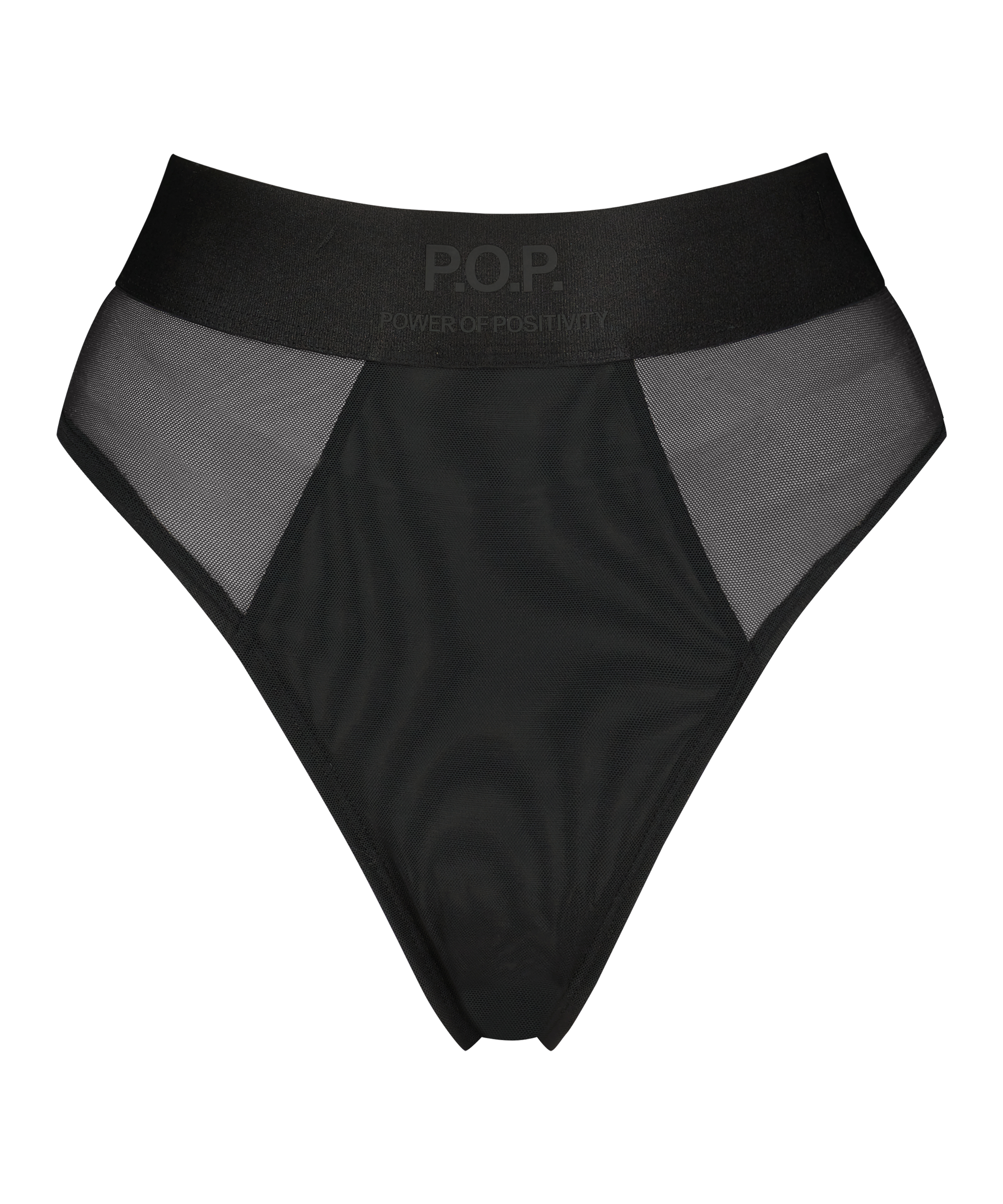 Brasiliansk truse Flexing med høy skjæring, Svart, main