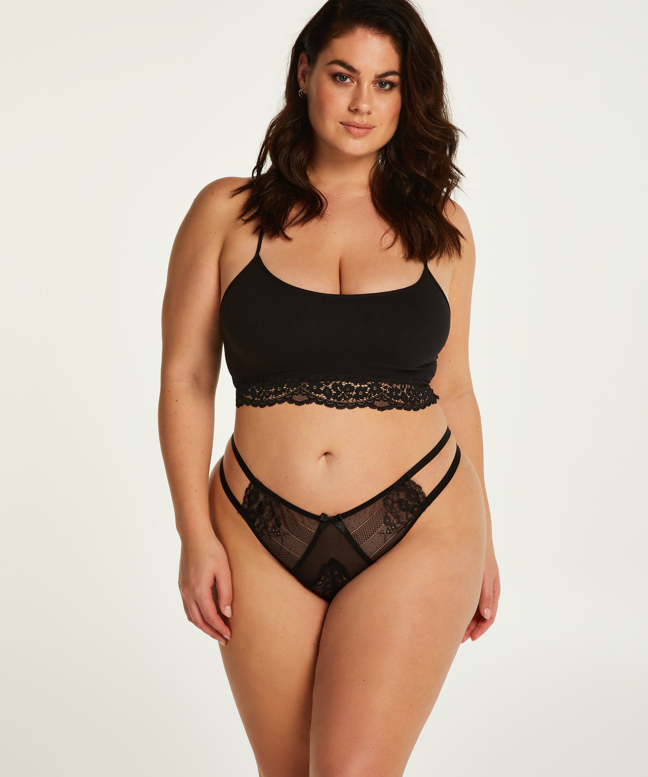 Maarya curvy g-streng, Svart