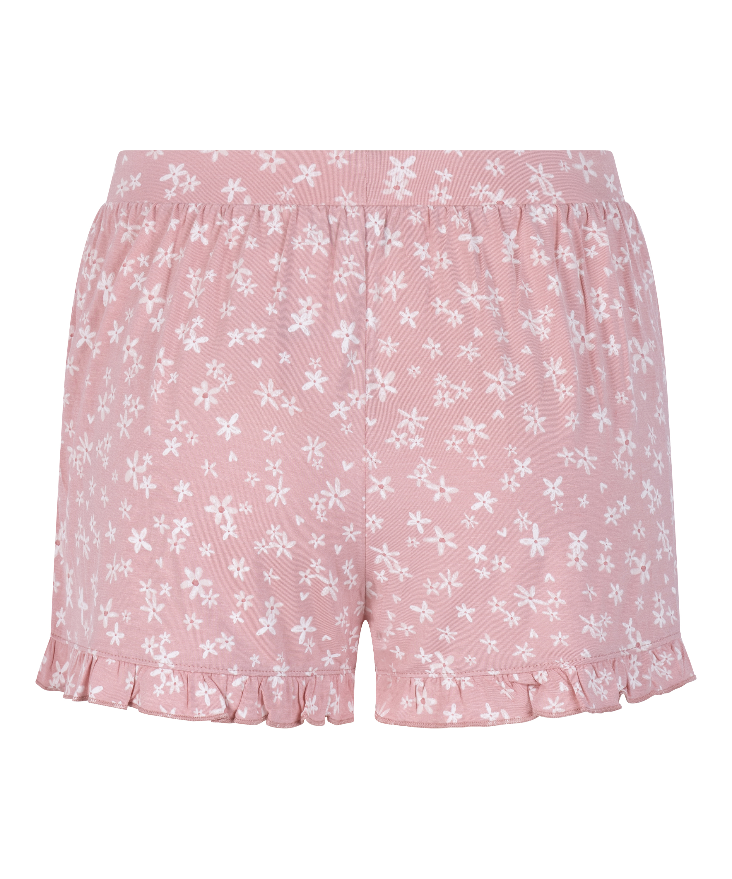 Jersey Ruffled Shorts, Rosa, main