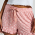 Jersey Ruffled Shorts, Rosa