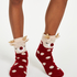 Deer slipper socks, Hvit