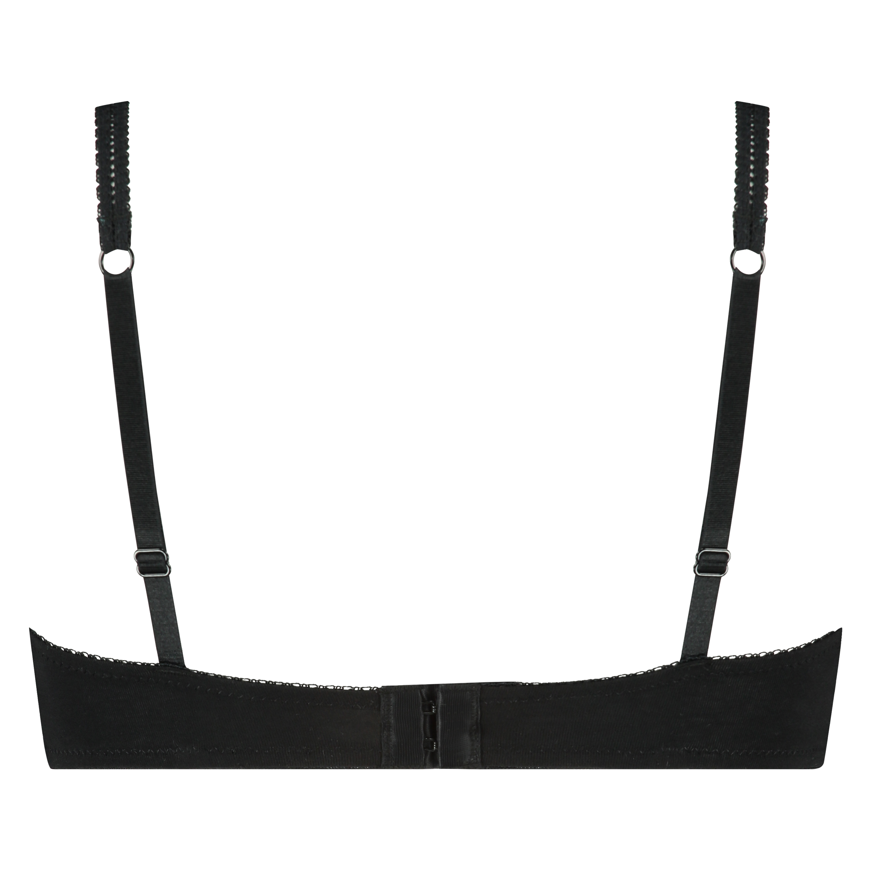 Secret Lace  polstret spile-BH bomull, Svart, main