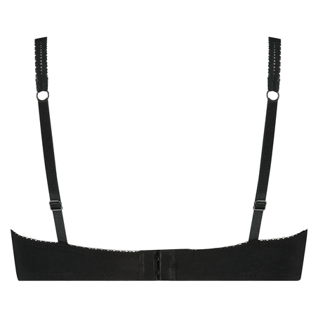 Secret Lace  polstret spile-BH bomull, Svart