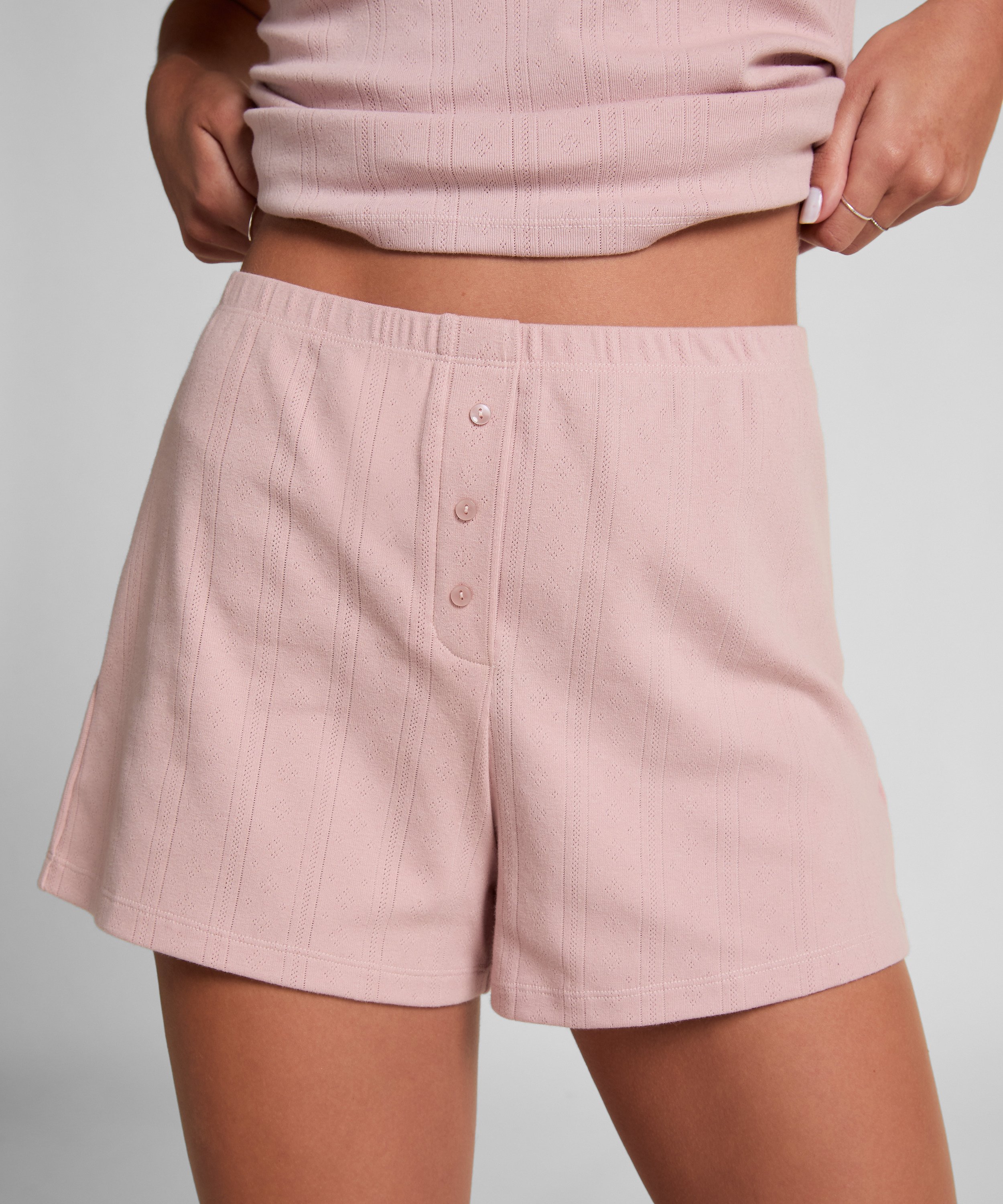 Pointelle shorts, Rosa, main