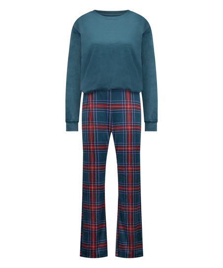 Pyjamaset with Bag, Blå