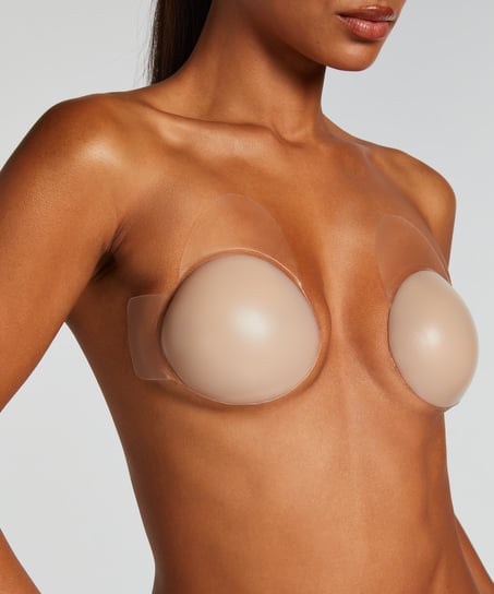 Selvklebende brystsk&aring;ler med l&oslash;ft, Beige