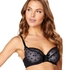 Non-padded underwired bra Elle, Svart