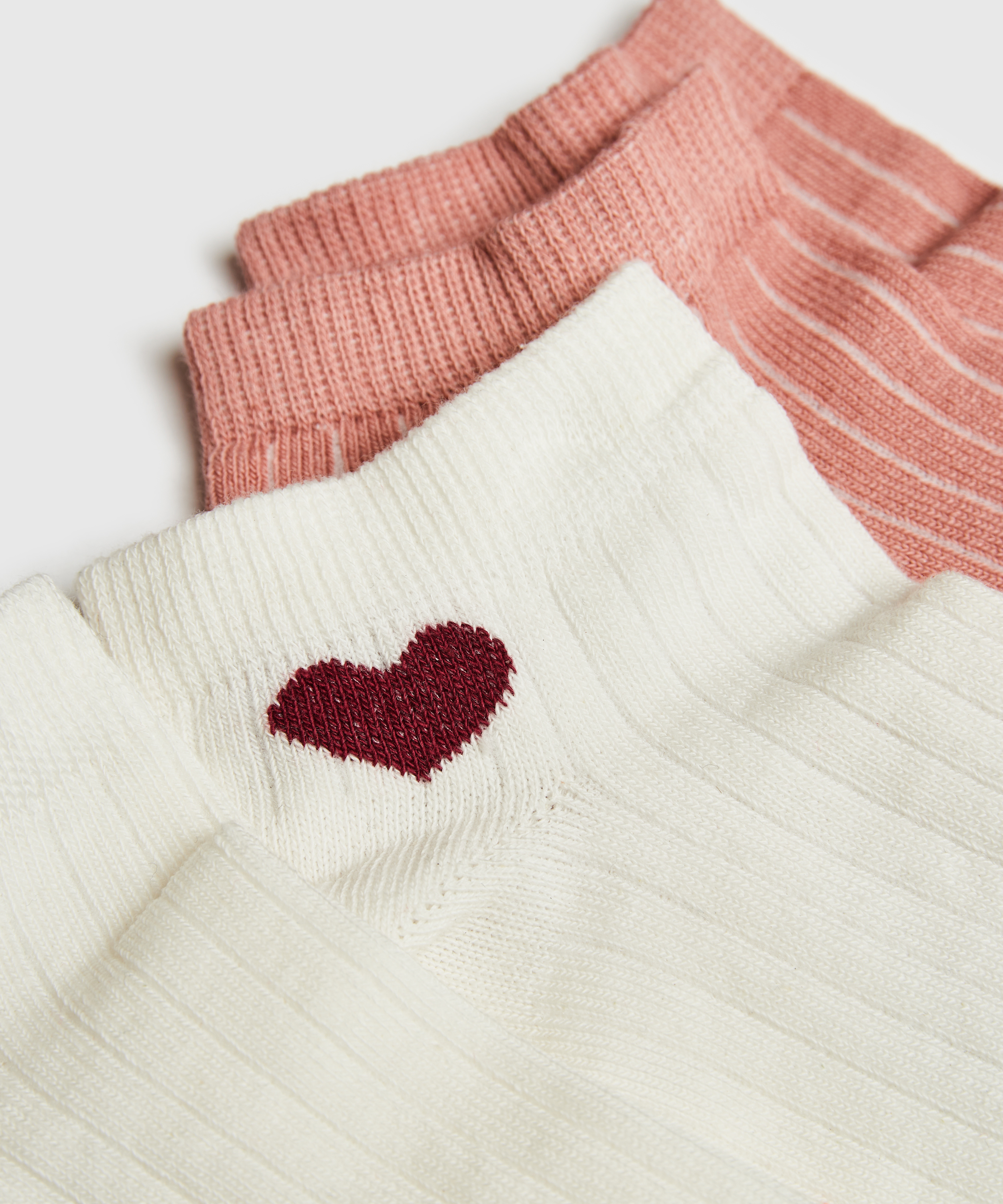 2 Pairs Of Socks, Hvit, main