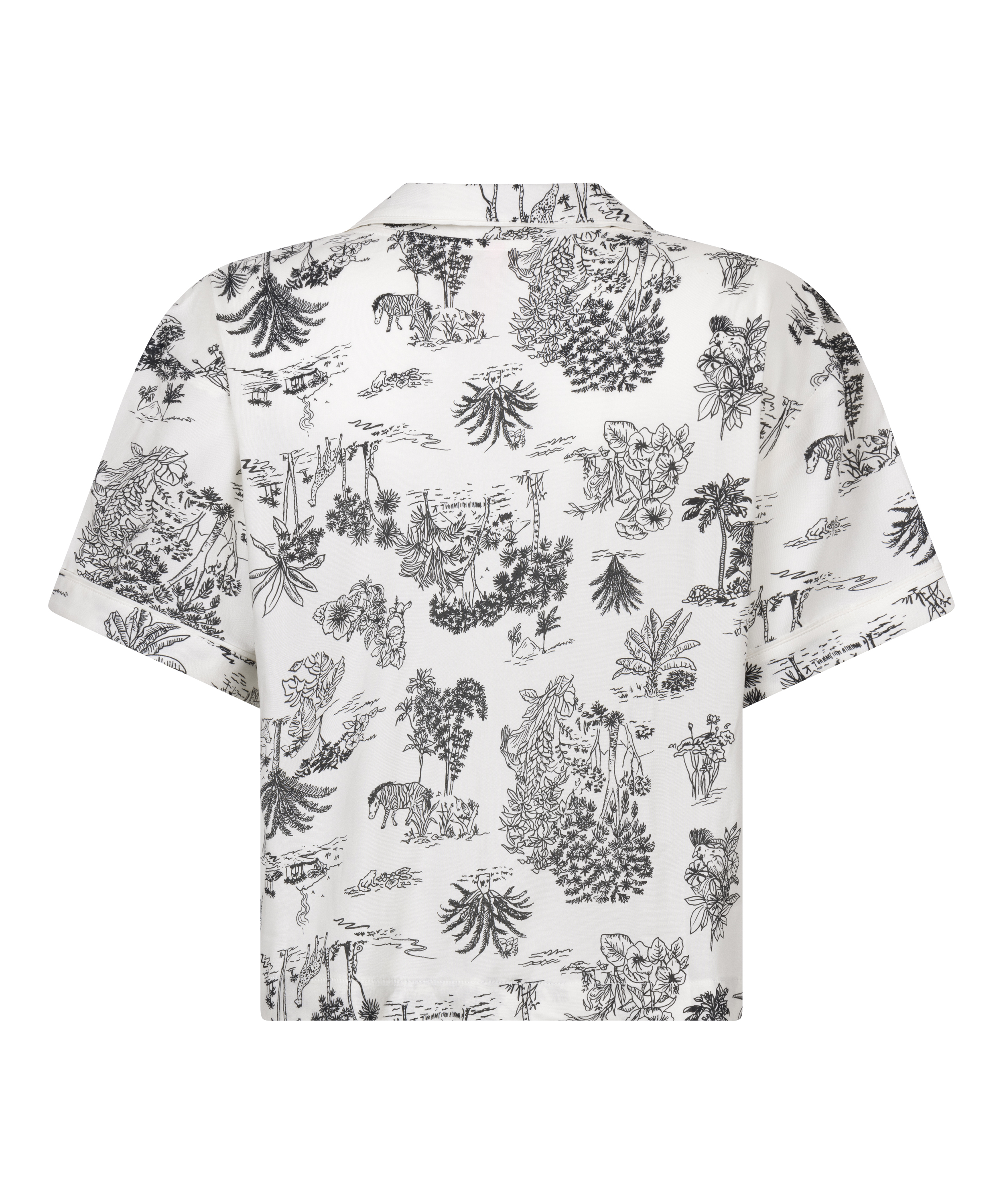 Jakke korte ermer vevd, Hvit, main