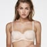 Naomi Padded Underwired Strapless Bra, Beige