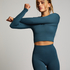 HKMX Sport cropped top Seamless, Grønn