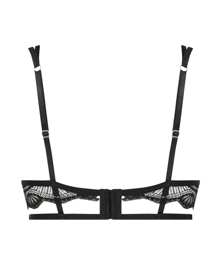 Lyra spile-BH uten polstring longline, Svart