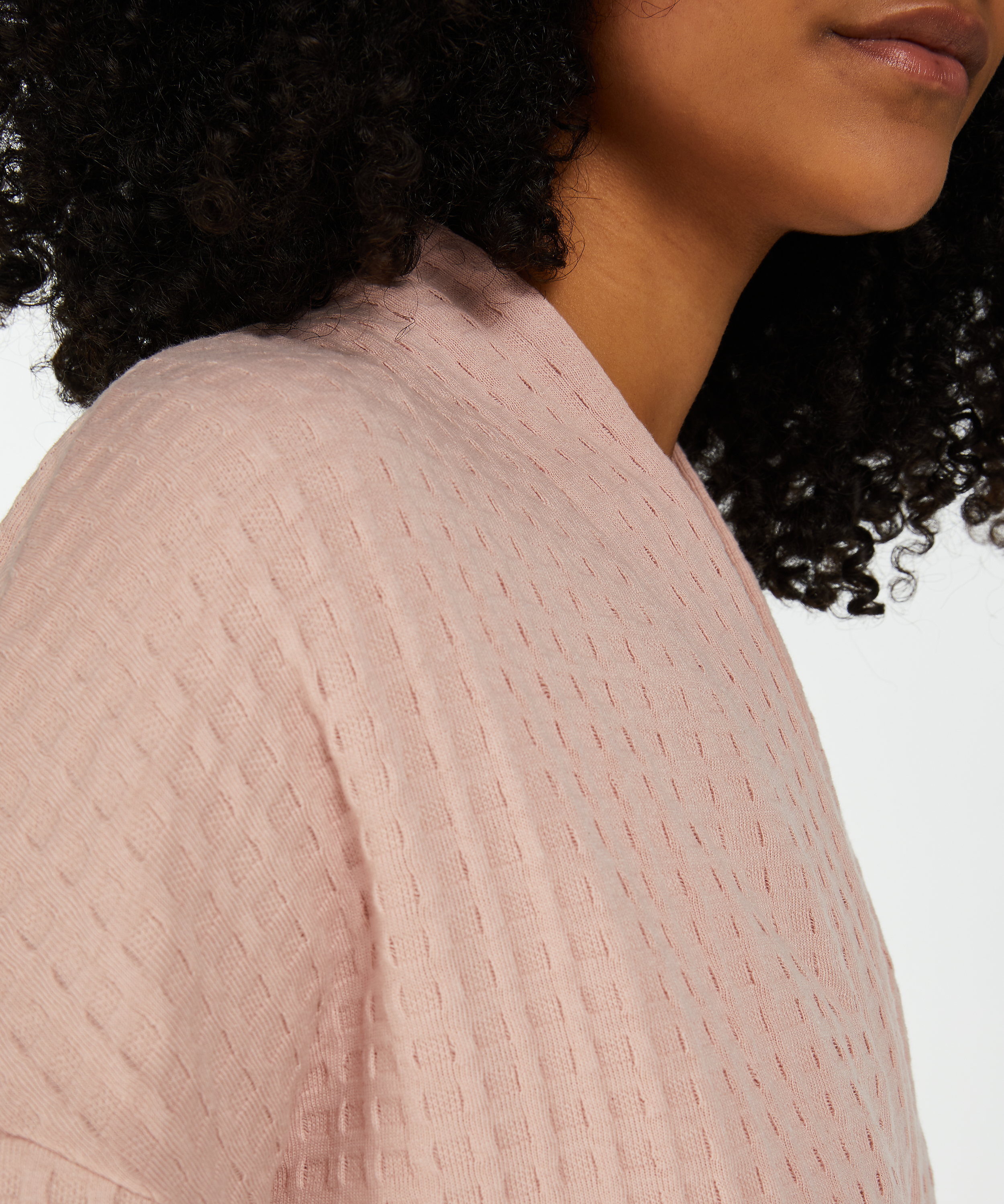 Vaffel-badekåpe, Rosa, main