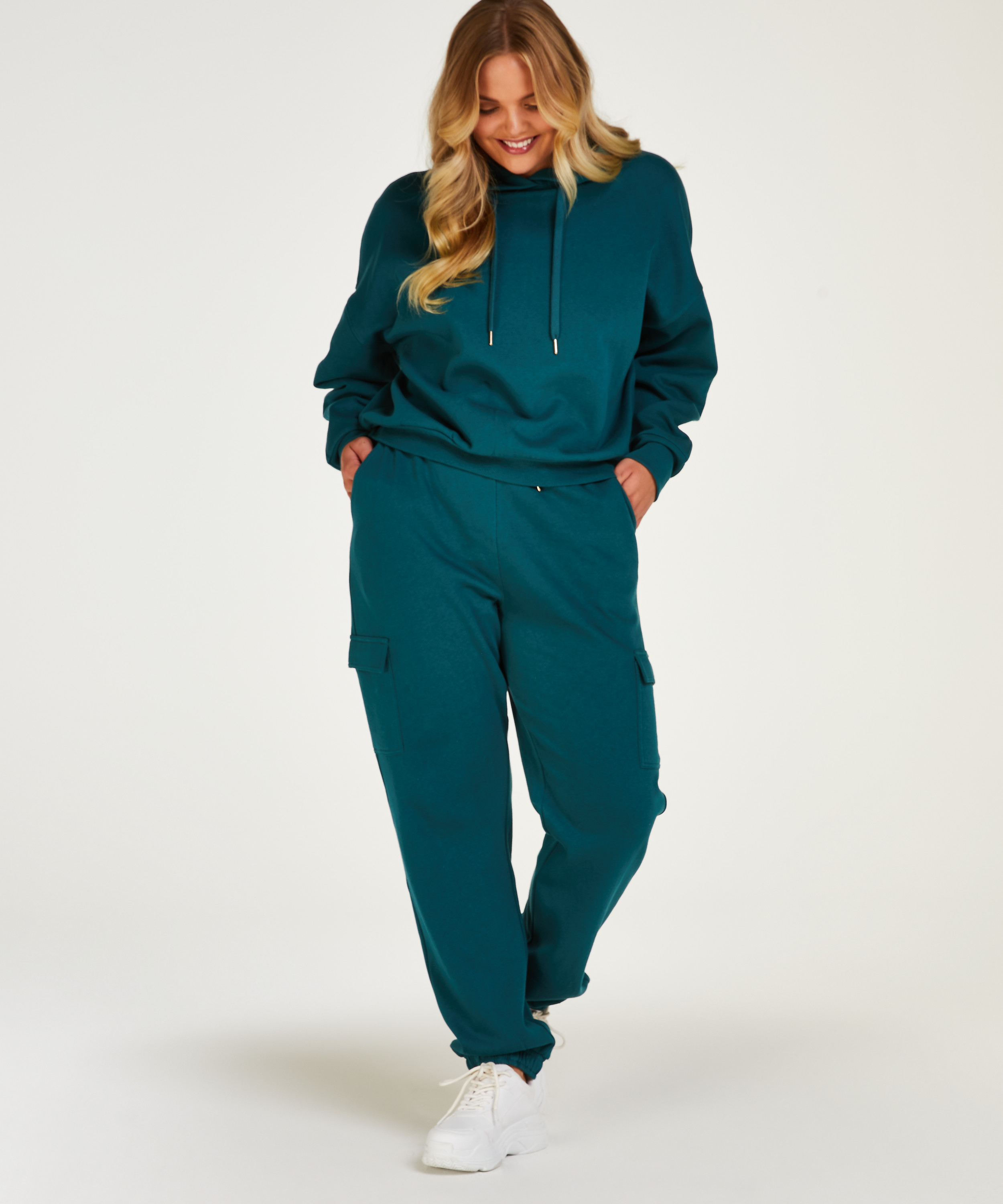 Longsleeved Hoodie, Bl&aring;, main