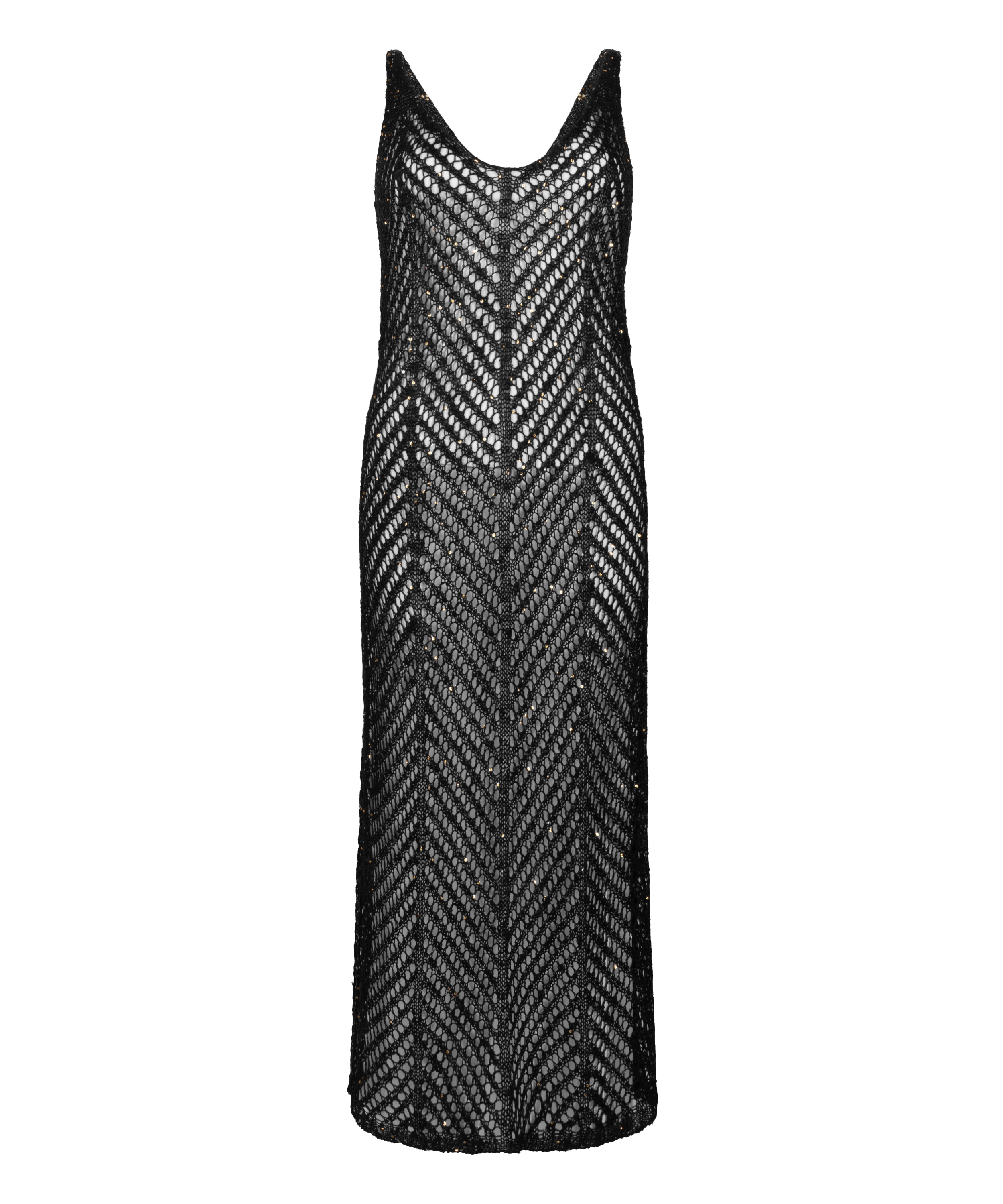 Paljettkjole, Svart, main