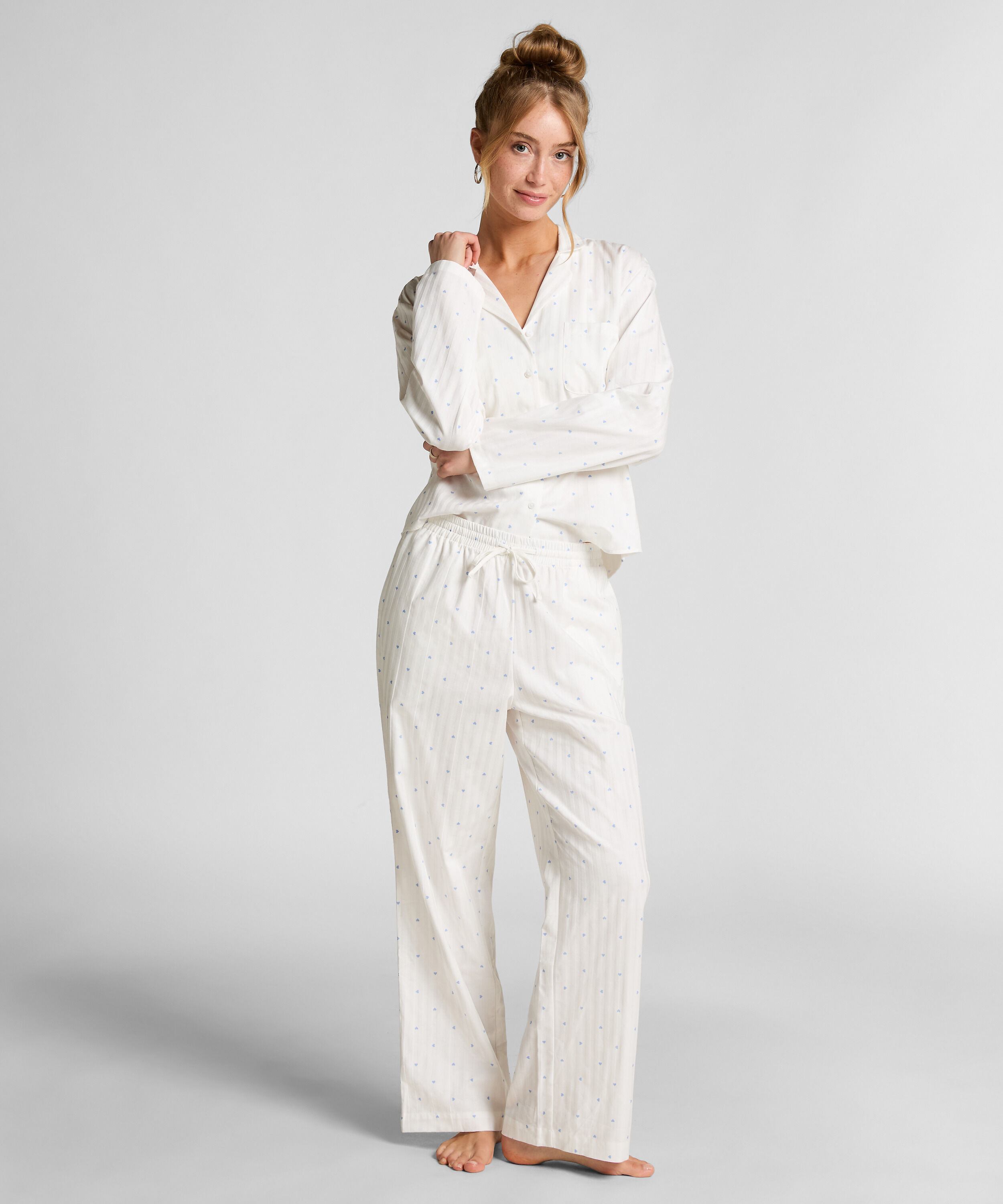 Pysjamasbukse Jacquard Hearts