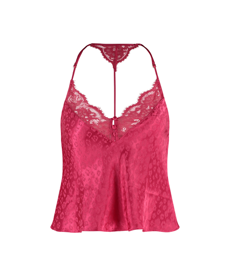 Cami-topp Leopard, Rosa