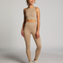 HKMX sømløs sports-BH, Beige