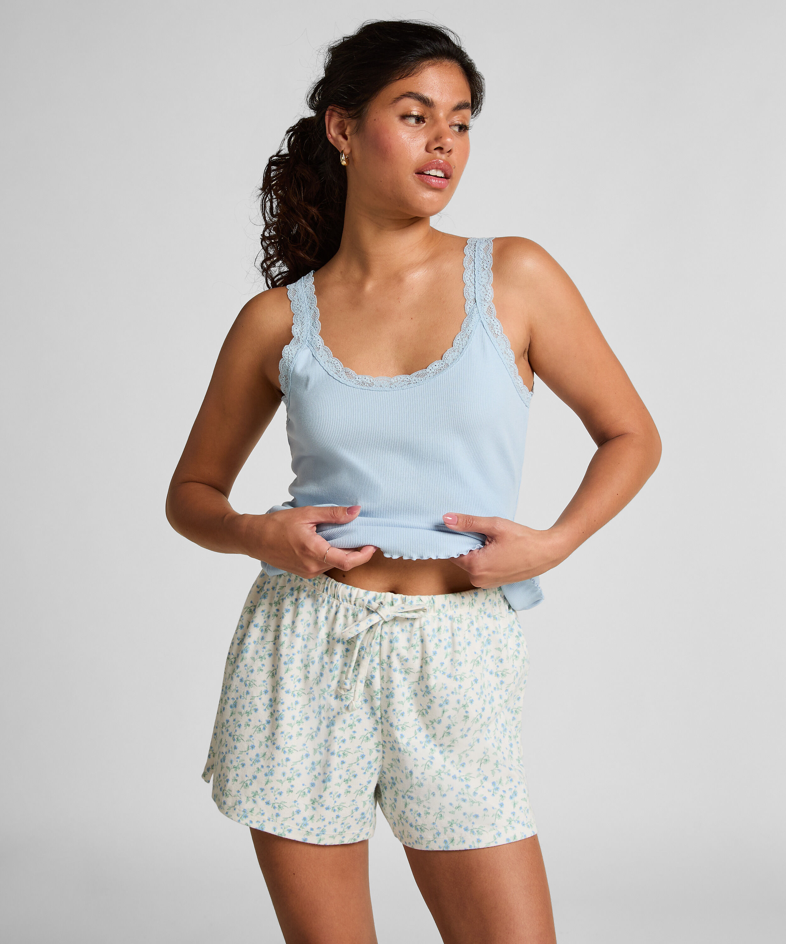 Cotton shorts, Hvit