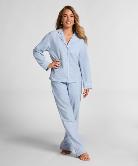 Jakke i bomull, Blå