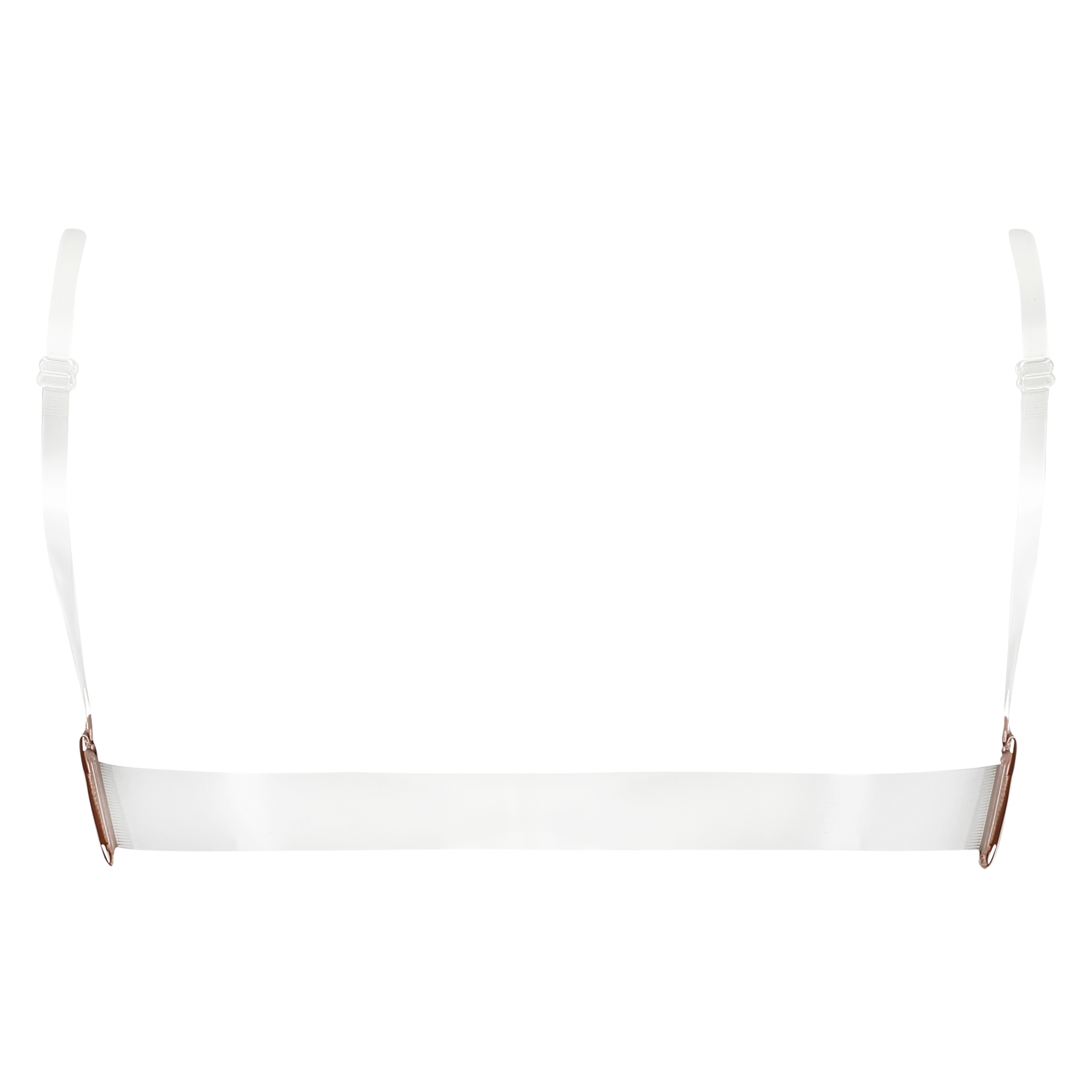 Vattert bh med bøyle stroppefri push-up Transparent Back, Beige, main