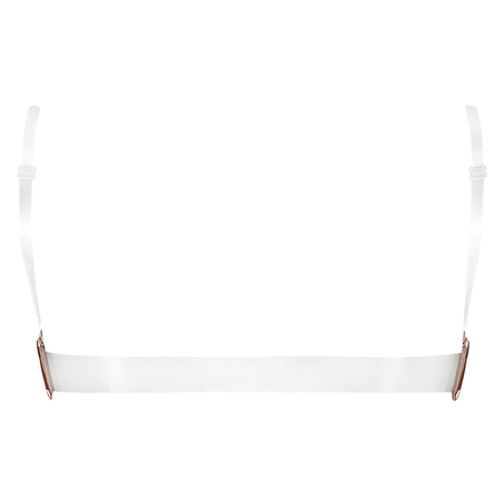 Vattert bh med bøyle stroppefri push-up Transparent Back, Beige