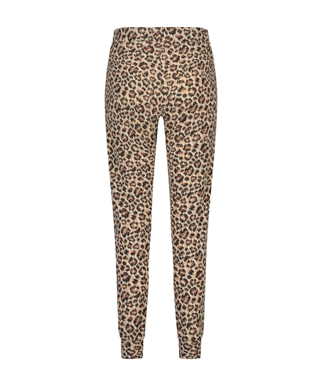 B&oslash;rstet Jersey bukse, Beige